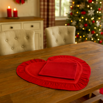 Sottopiatto Cuore Rouge Lovely Shabby