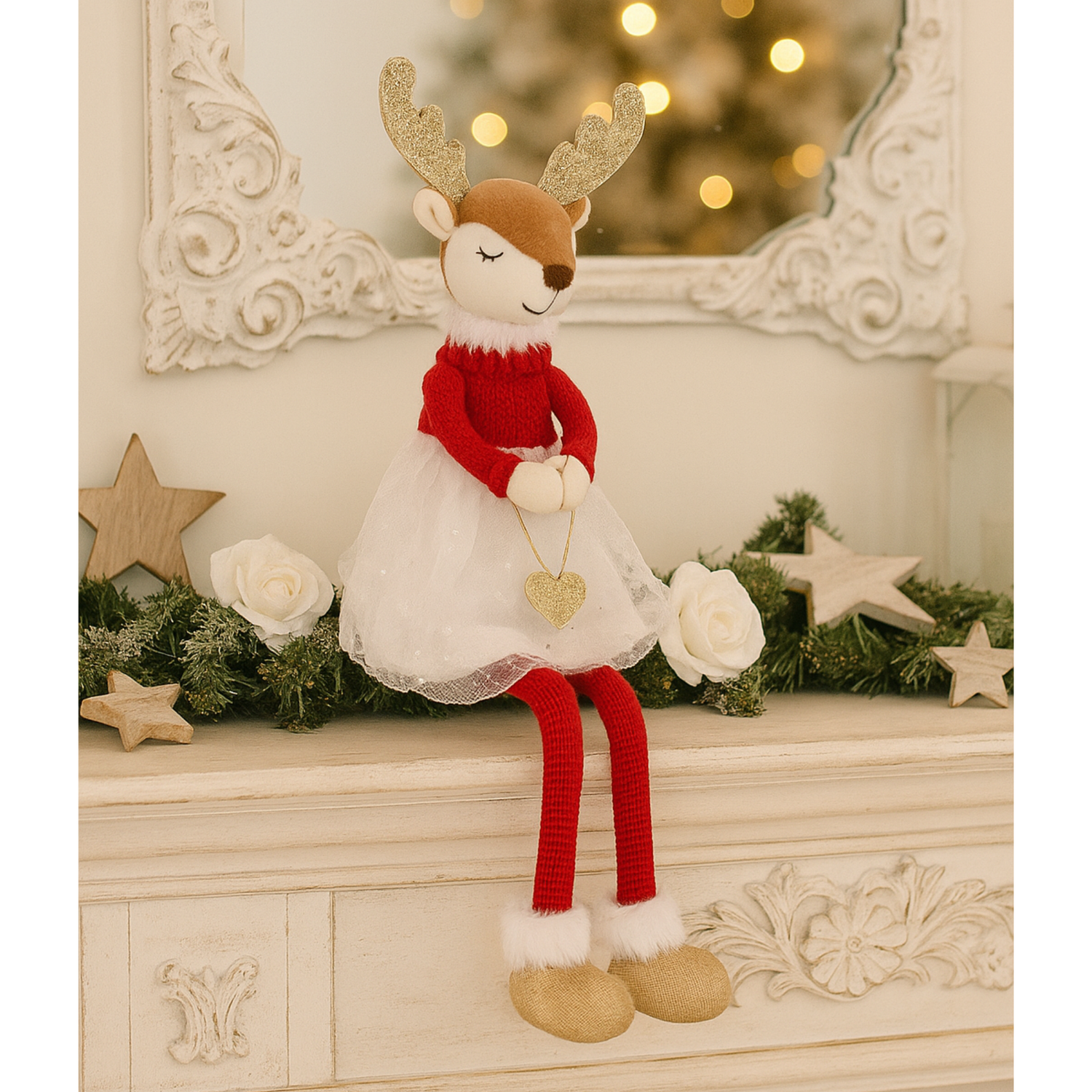 Pupazzo Cerbiattina Seduta