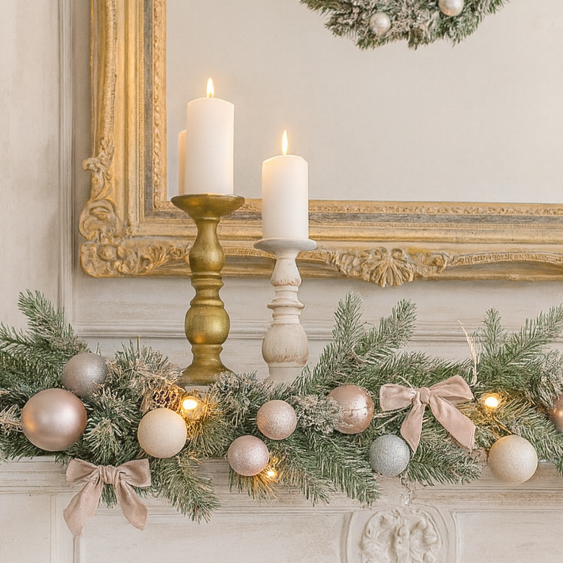 Portacandela Shabby Gold
