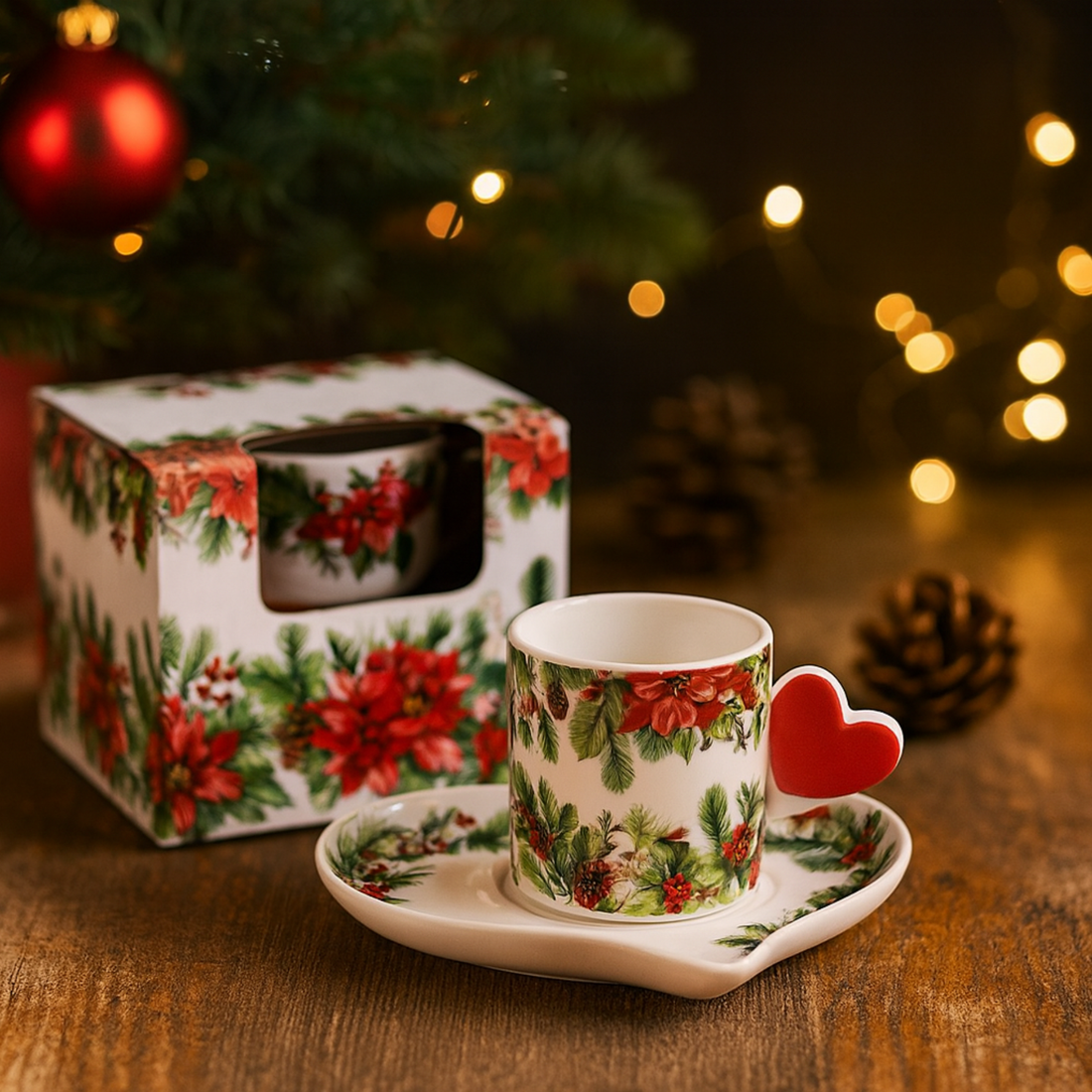 Tazzina da Caffè Cuore Classic Christmas
