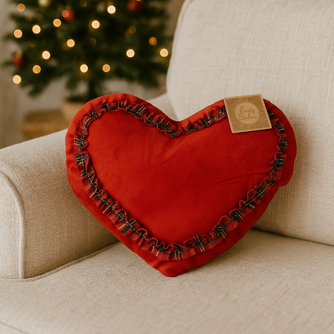 Cuscino Cuore Velluto Lovely Shabby