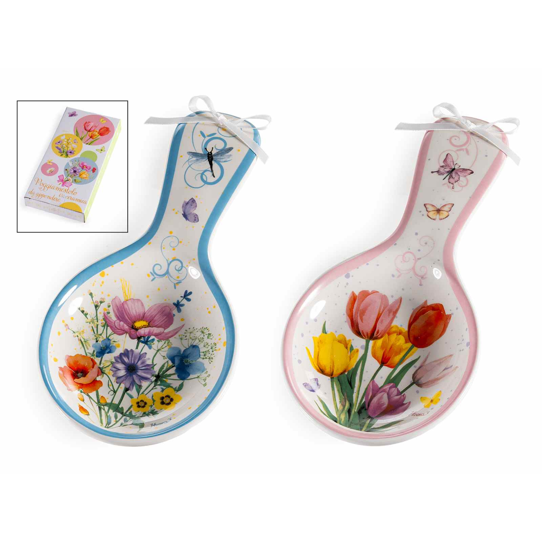 Poggiamestolo Fiori e Tulipani