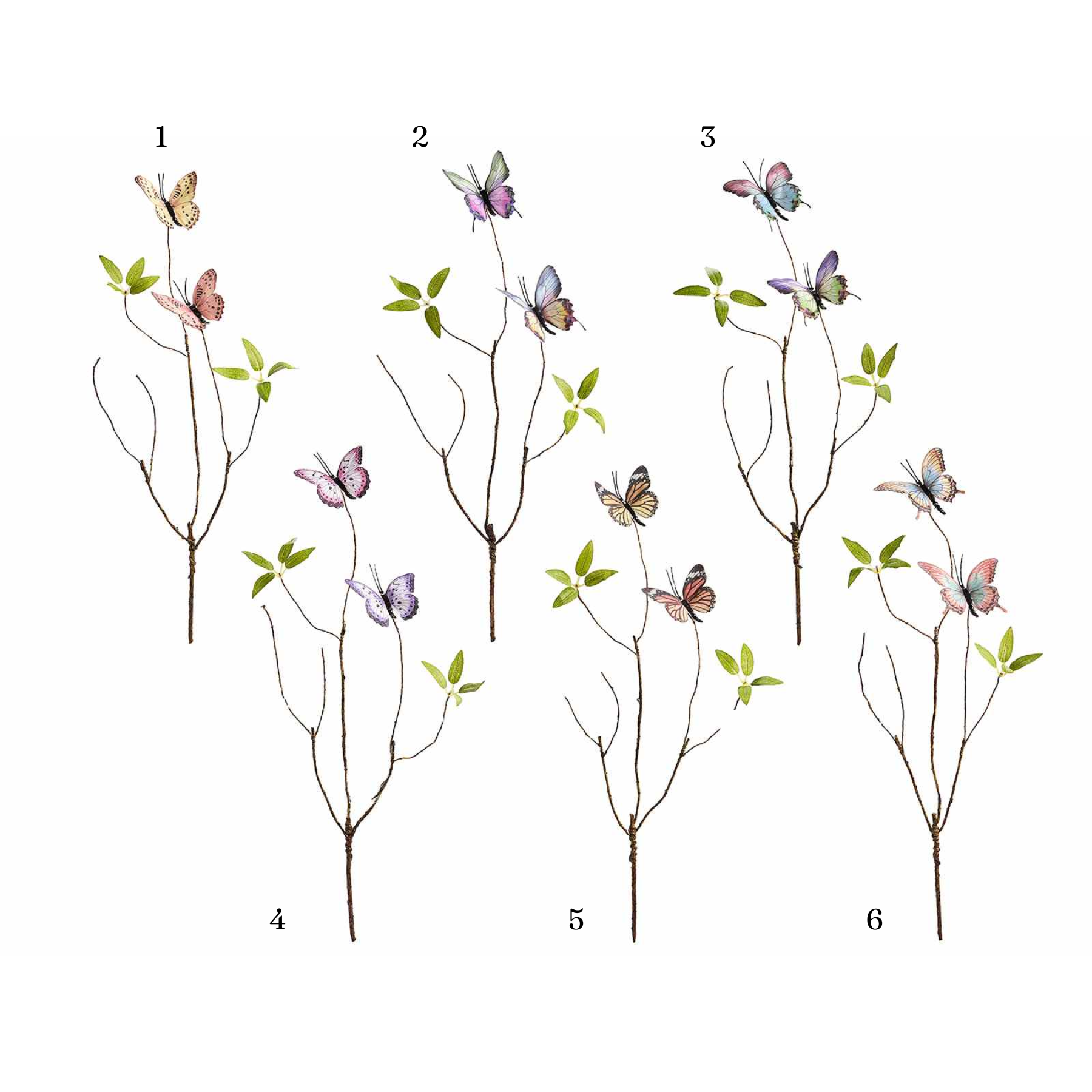 Ramo Decorativo Con Farfalle