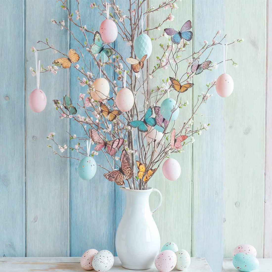 Ramo Decorativo Con Farfalle