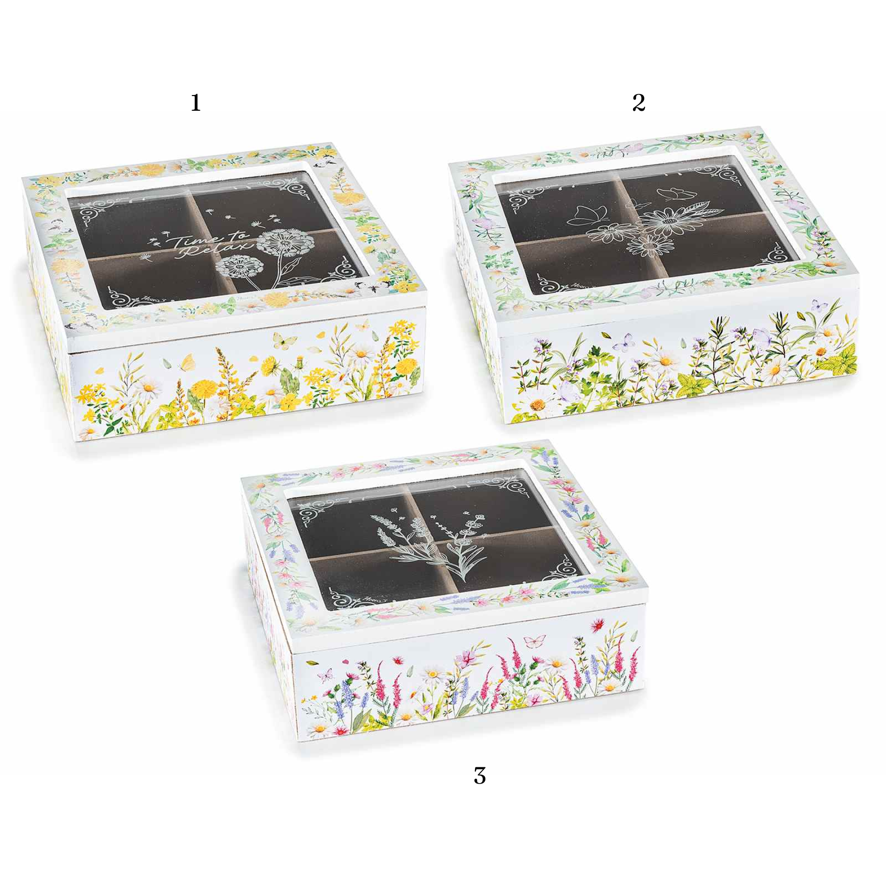 Scatola Portabustine Margherite