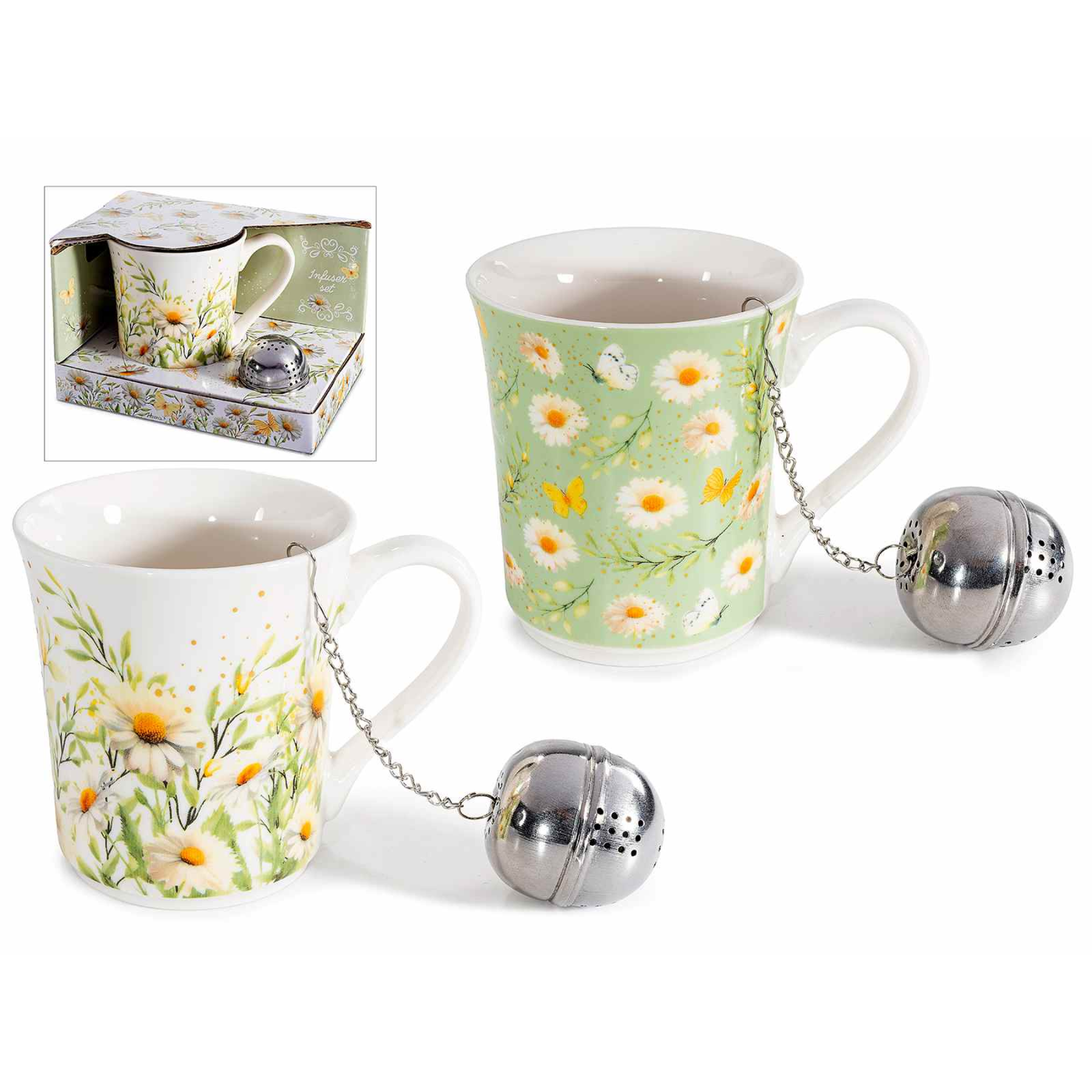 Set Tazza con Infusore Margherite