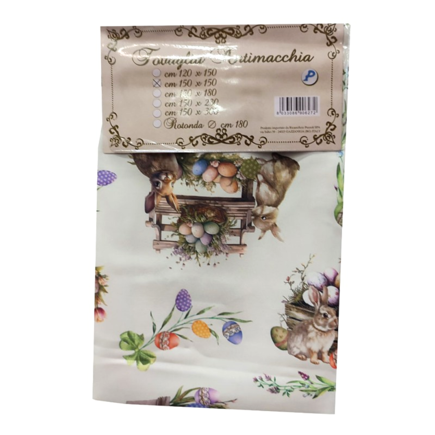 Tovaglia Antimacchia Conigli Pasquali