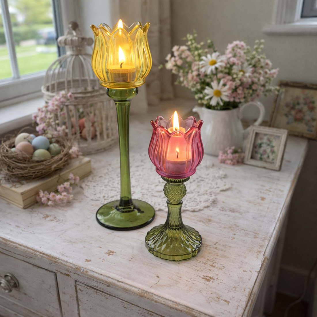 Portacandela Tulipano