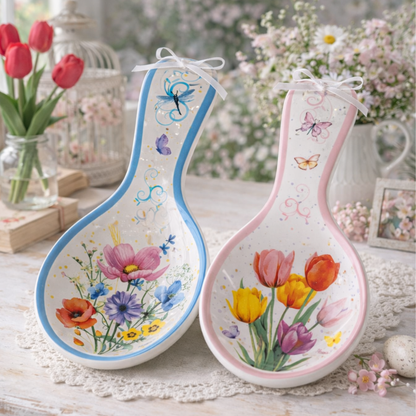 Poggiamestolo Fiori e Tulipani