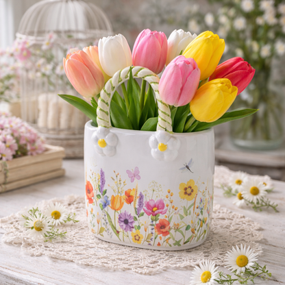 Vaso Borsetta Fiori PREORDINE