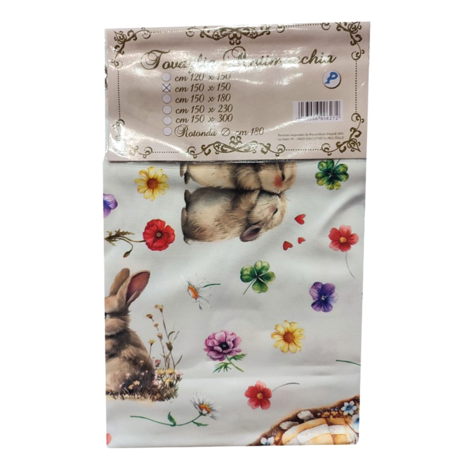 Tovaglia Antimacchia Conigli Pasquali