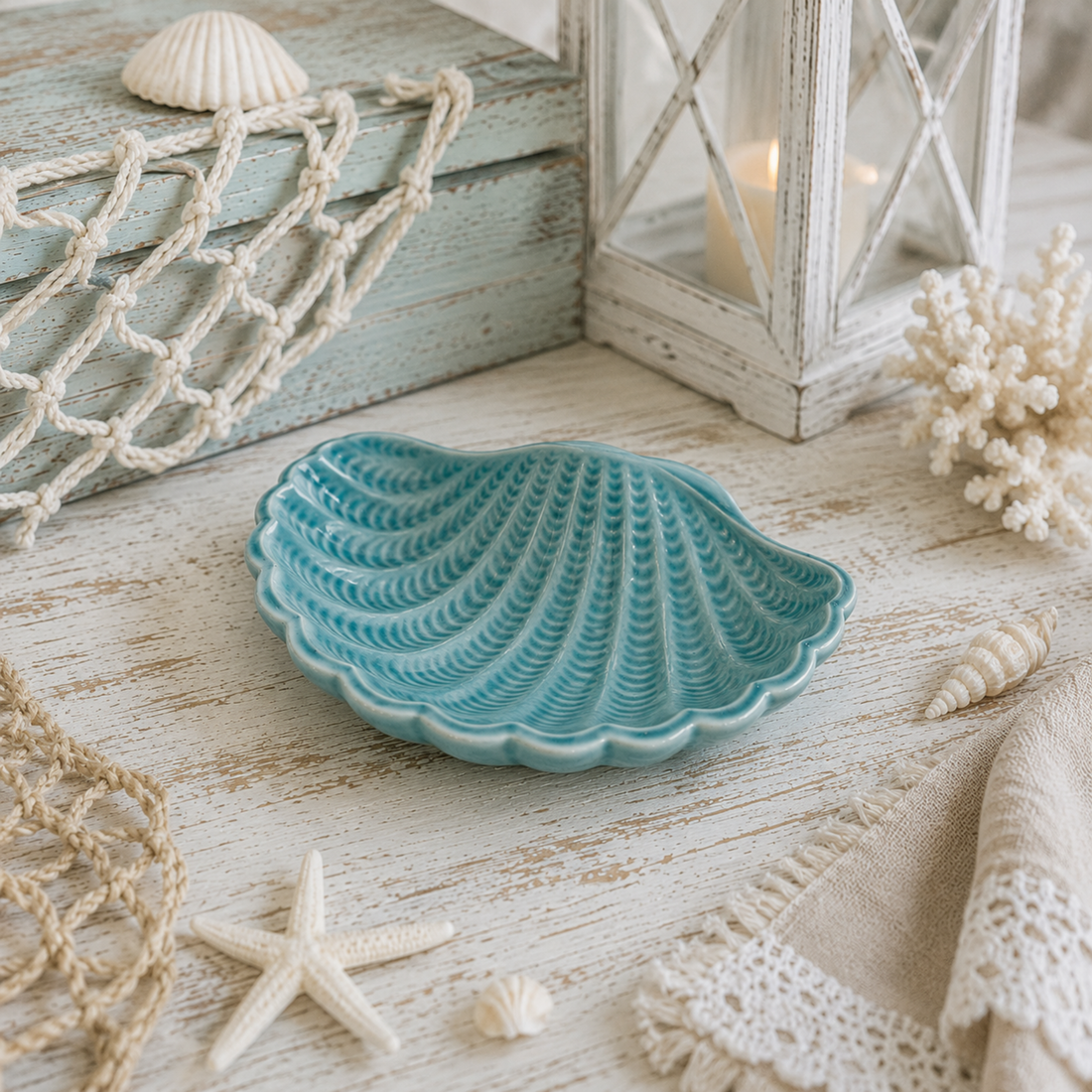 Decorazione Conchiglia Ceramica