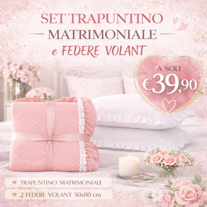 Set Trapuntino con Federe Elegant