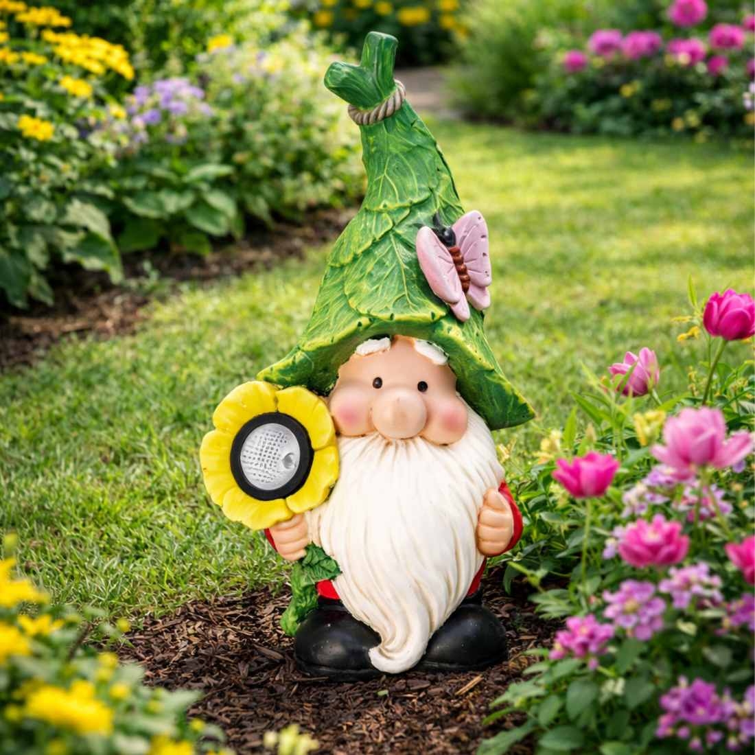 Gnomo in Magnesia con Led